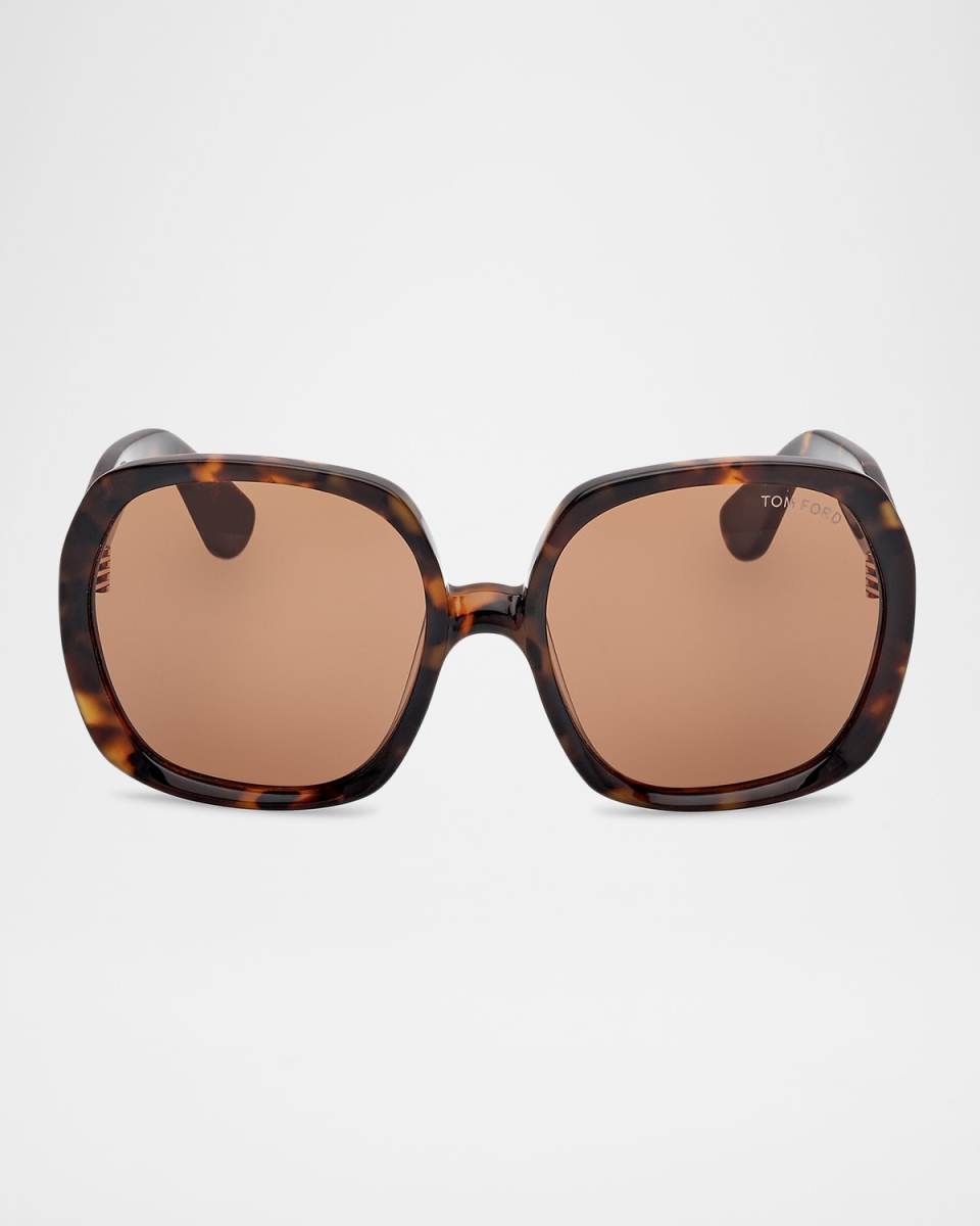 Saffron Acetate Round Sunglasses